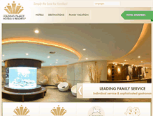 Tablet Screenshot of leadingfamilyhotels.com